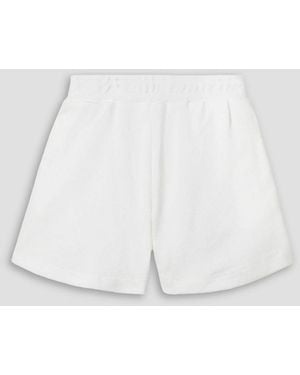 The Upside Zinnia Soho Cotton-terry Shorts - White