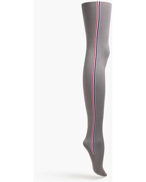 Thom Browne Striped Tights - Gray