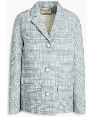 Tory Burch Crepe Blazer in Black | Lyst Canada