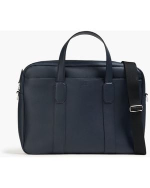 dunhill Hampstead Leather Laptop Bag - Blue