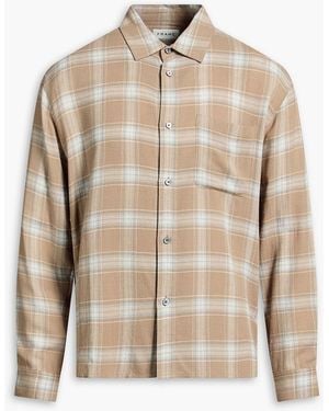 FRAME Checked Flannel Shirt - Natural