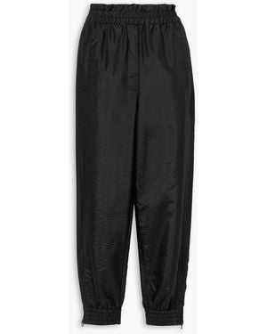 Tibi Shell Tapered Pants - Black