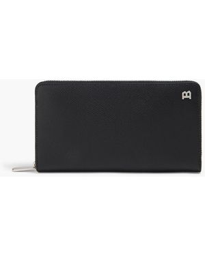 Bally Textured-Leather Continental Wallet - Black