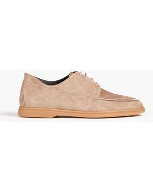 Canali Suede Derby Shoes - White