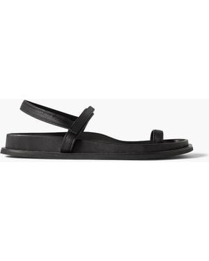 St. Agni Keko Leather Sandals - Black