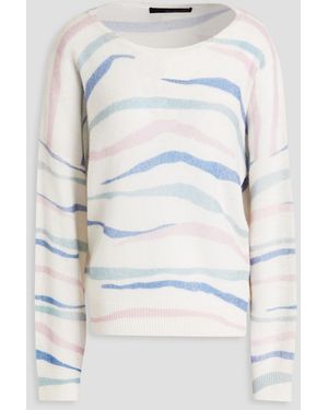 360cashmere Mara Printed Cashmere Jumper - Grey