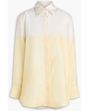 Esse Studios Optimista Dégradé Silk-twill Shirt - White