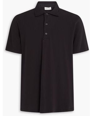 Frescobol Carioca Luca Cotton-Piqué Polo Shirt - Black