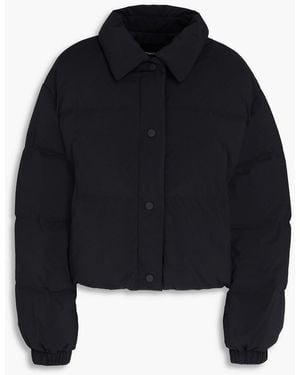 Theory Cropped Quilted Shell Down Jacket - Blue