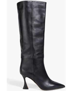 Alexandre Birman Brena Leather Knee Boots - Black