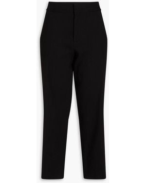 Another Tomorrow Hemp-blend Crepe Kick-flare Trousers - Black