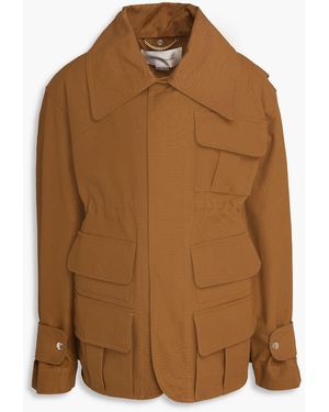 Victoria Beckham Cotton-canvas Jacket - Brown