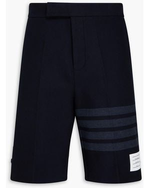 Thom Browne Striped Cotton-Twill Shorts - Blue