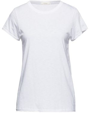 Rag & Bone T-shirt aus bio-pima-baumwoll-jersey mit flammgarneffekt - Weiß