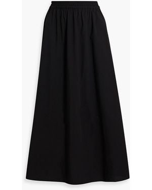 Matteau Cotton-Poplin Midi Skirt - Black