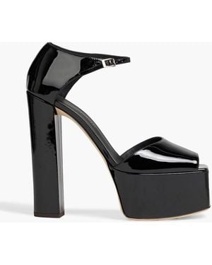 Giuseppe Zanotti Bebe Touch Patent-Leather Platform Sandals - Black