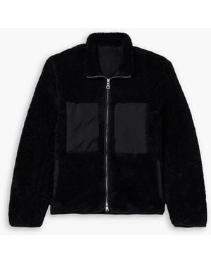 MR P. Shell-Trimmed Fleece Jacket - Black