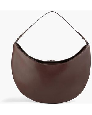 Jacquemus Le Calisso Glossed-Leather Shoulder Bag - Brown