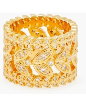 Zimmermann 12 kt. vergoldeter ring mit kristallen - Mettallic