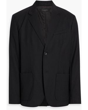 Rag & Bone Butler Wool-Blend Twill Blazer - Black