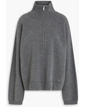 Loulou de Saison Dries Cashmere Half-zip Sweater - Grey