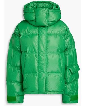 Holzweiler Quilted Shell Hooded Jacket - Green