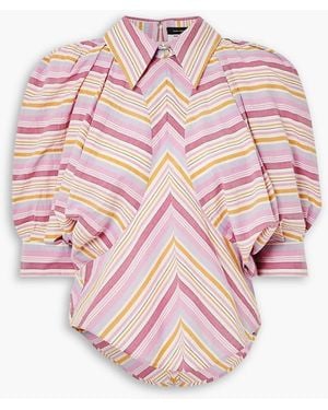Isabel Marant Eori gestreifte bluse aus baumwolle - Pink