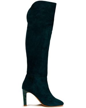Gabriela Hearst Linda Suede Over-the-knee Boots - Black