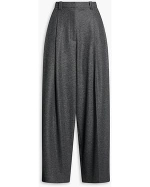 3.1 Phillip Lim Pleated Wool-Blend Wide-Leg Trousers - Grey
