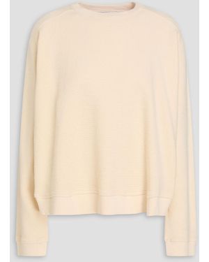 YMC Waffle-knit Cotton Sweatshirt - White