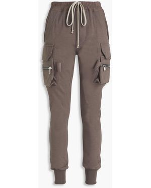 Rick Owens Cotton-jersey Cargo Trousers - Grey