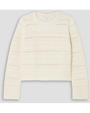 La Ligne Pullover aus einer baumwollmischung in pointelle-strick - Natur