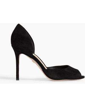 Veronica Beard Gadot Suede Pumps - Black