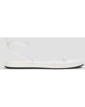 STUDIO AMELIA Emily Leather Sandals - White