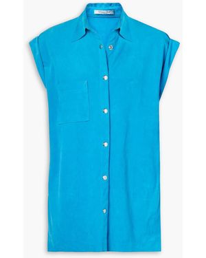 LAQUAN SMITH Suede Blouse - Blue