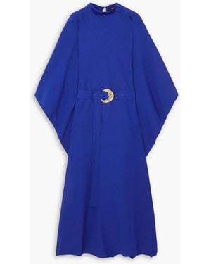 ‎Taller Marmo El Sol Belted Crepe Kaftan - Blue