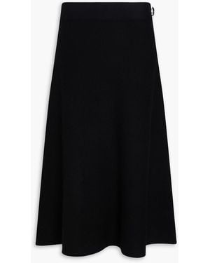 Rag & Bone Bridget Embellished Wool-Blend Midi Skirt - Black