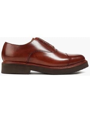 Grenson Ben Leather Oxford Shoes - Brown