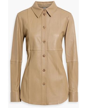 TOTEME Leather Shirt - Natural