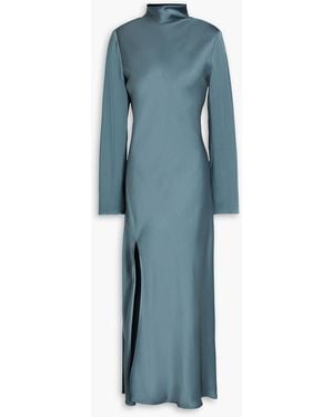 LAPOINTE Midikleid aus satin - Blau