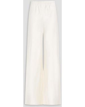 Zimmermann Satin Wide-Leg Pants - White