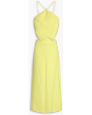 Emilio Pucci Midikleid aus twill mit cut-outs - Gelb