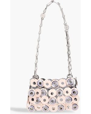Rabanne Sparkle Discs Chainmail Shoulder Bag - White