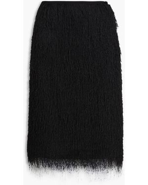 3.1 Phillip Lim Fringed Satin Skirt - Black