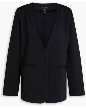 Eileen Fisher Cotton-blend Jersey Blazer - Black