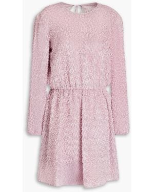 RED Valentino Fil Coupé Organza Mini Dress - Pink