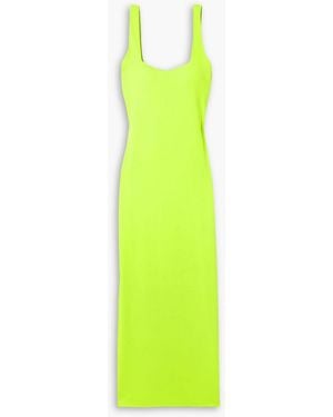 GOOD AMERICAN Neon Scuba Maxi Dress - Green