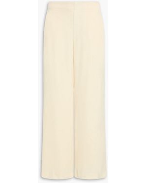 Rag & Bone Blanca Satin Wide-Leg Trousers - Natural