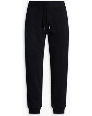 Tom Ford Tapered Cotton-Blend Fleece Joggers - Black
