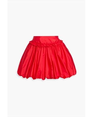 Simone Rocha Ruffled Taffeta Mini Skirt - Red